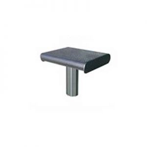 Chaise en aluminium sans dossier.