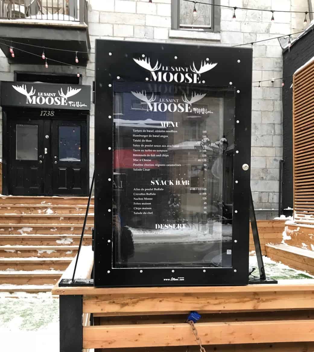 Boite A Menu au Del